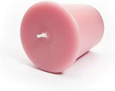 Pure Plumeria Soy Votive Candles - Scented with Natural Fragrance Oils - 6 Pink Natural Votive Candle Refills - Flower & Floral Collection - Image 3