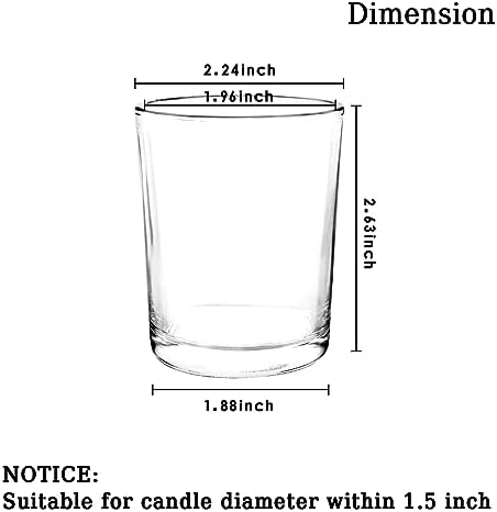 36 Pack Glass Votive Candle Holders, Clear Tealight Candle Holders - Image 2