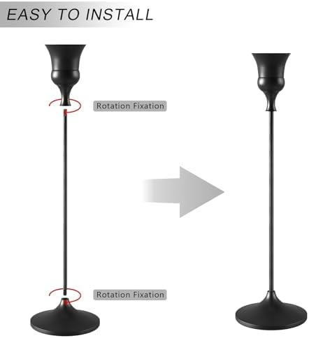Candlestick Holders Black, 12 Packs Taper Candle Holder for Candlesticks, Candle Sticks Holder Decor for Home Decor - Image 6