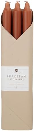 Northern Lights Candles - 12" 6pk Tapers - Terra Cotta - 73259 by Unknown