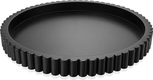 Handmade 12in Decorative Tray for Coffee Table Tray Decor, Black Wooden Decorative Round Tray for Kitchen, Living Room, Home Decor by KULEDM