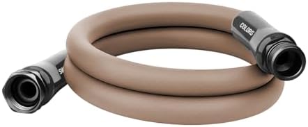 Flexzilla Colors Lead-In Garden Hose 5/8in. x 5ft., Lightweight All-Weather Water Hose, Durable and Flexible, Leak-Free Connections, Brown Mulch by Flexzilla