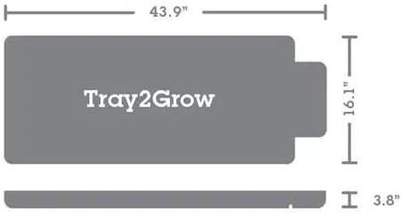 AutoPot Tray2Grow System - Standard Tray2Grow with 25 Gal FlexiTank - Self-Watering, Gravity-Fed Hydroponic Indoor System, Black