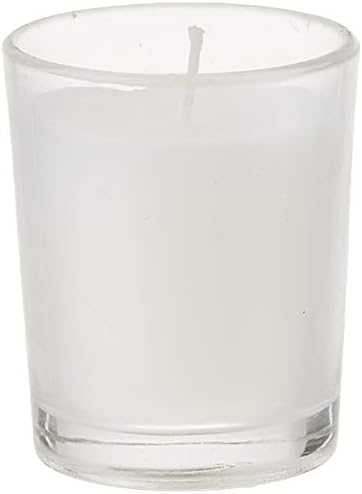 Hosley Set of 24 Unscented Clear Glass Filled Votive Candles. Hand Poured Wax Candle Ideal Gifts for Aromatherapy, Spa, Weddings, Birthdays, Holidays, Party. - Image 4