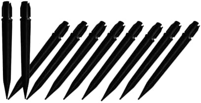 Replacement Stakes for Solar Lights, 10Pack ABS Reinforced Ground Spikes(Fit for Pole Inner Diameter 0.57inch & Outer 0.35Inch), Solar Wheat Ear Lights Stakes for Outdoor Pathway Christmas by Unknown