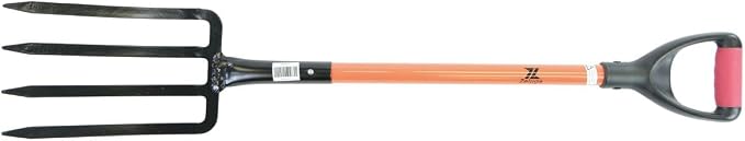Zeluga 10-151 Fiberglass D-Grip Four-Tine Spading and Roofing Fork
