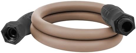 Flexzilla Colors SwivelGrip Garden Hose 5/8 in. x 5 ft., Lightweight All-Weather Water Hose, Durable and Flexible, Leak-Free Connections, Brown Mulch by Flexzilla