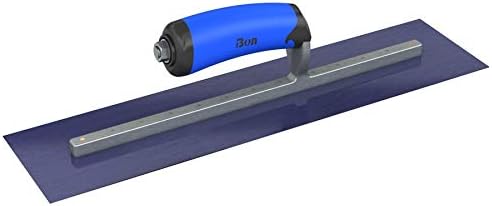 Bon 67-181 Steel City Finish Trowel - Square - Blue Steel - 16 X 5 - Comfort Grip