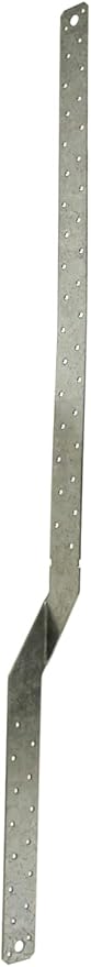 Simpson Strong-Tie MTS30 Medium Twist Strap - 30 in. Length, 54-mil Thickness, Zinc Galvanized 16-Gauge Steel Construction, Resists Moderate Uplift Loads