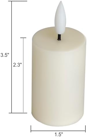 6 PCS Flameless Votive Candles with Timer Battery Operated - Image 3
