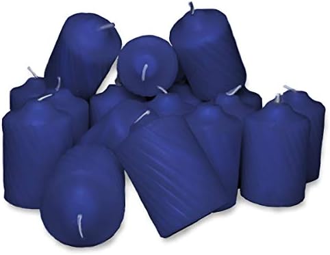Patriot Blue Heather Scented Votive Candles - 15 Hour Long Burn Time - Textured Finish - Box of 20 - Image 2