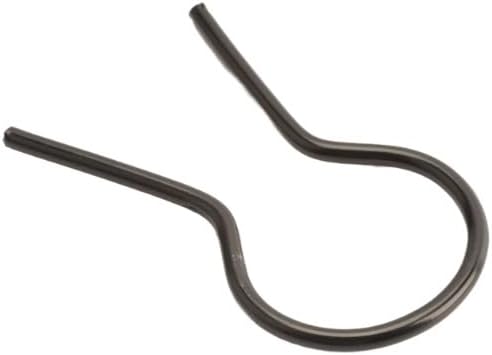 EZ Twist 1 3/8" OD x 8 Gauge Preformed Steel Tie Wire - Fence Ties - 100 Pack (Black Vinyl Coated)