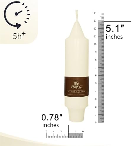 Candlesticks Short Taper Candle,5inches Ivory Candle Sticks Dripless Tapered Candles for Home Decor Weddings Festive Party Holiday,7D-IV - Image 4