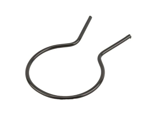 EZ Twist 2 1/2" (2 3/8" OD) x 8 Gauge Preformed Steel Tie Wire - Fence Ties - 100 Pack (Black Vinyl Coated)