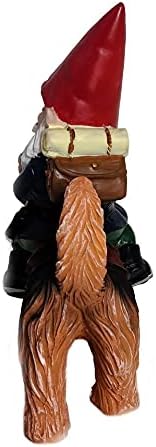 Funny Guy Mugs Gnome Riding A Yorkshire Terrior Statue - Indoor or Outdoor Garden Gnome Sculpture for Patio, Yard or Lawn - Yorkie Statue