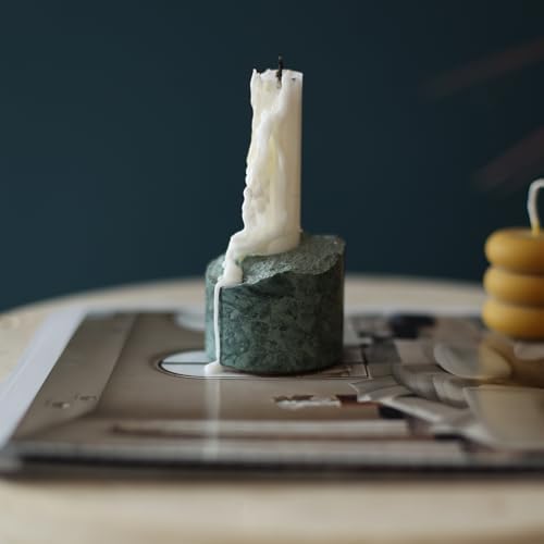 Marble Taper Candle Holder Handmade Stone Candlestick Table Decor Stand - Image 5