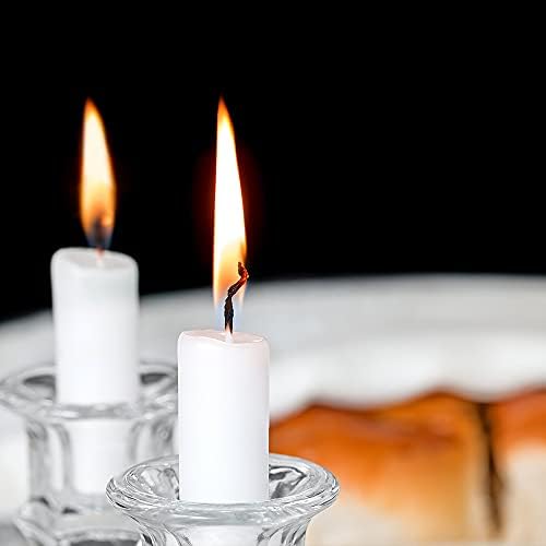 (6 Pack) Clear Glass Candlestick Holders, Taper Candle Stick Holders Set for Wedding & Home Decor - CH06 - Image 5