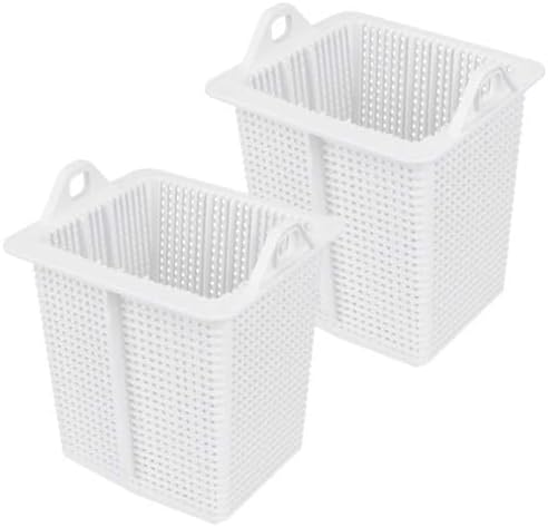 WKZO 2-Pack Pool Pump Strainer Basket, Compatible with SPX1600M Replacement | Fits Hayward SP1600X5, SP1605X7, SP1610X15. 6"x5.5" Strainer, Heavy-duty, Strong Handle, Easy Clean
