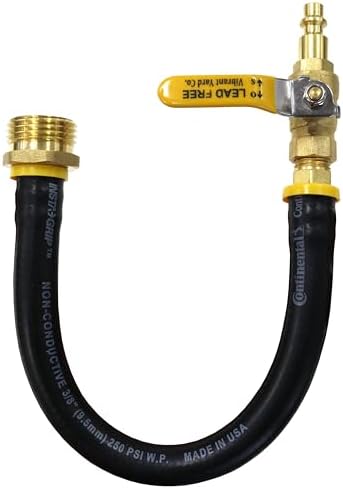 Vibrant Yard Co. LLC RV Winterize Blow Out Adapter with Valve, 14 in by Unknown