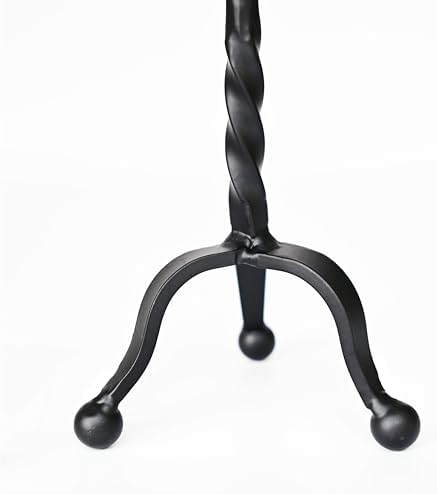 Black Taper Candle Holder Set of 2,Vintage Candle Sticks Holder Decor,Wrought Iron Candle Holder for Table Centerpiece,Halloween,Wedding,Christmas - Image 4
