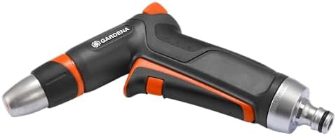 Gardena Premium Cleaning Nozzle: Heavy Duty Water Sprayer for Cleaning and Irrigation, with Pulse Trigger and Permanent Lock, Frost Protection (18305-20) by Unknown