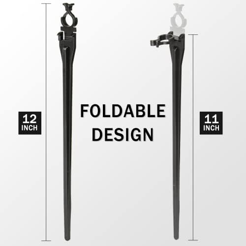 12 Inch Christmas Light Stakes Outdoor Lights Stake 50 Pack Universal Yard Lawn Stake for C6 C7 C9 Christmas Pathway Lights Holiday Light Stakes for Christmas Decorations Outdoor Garden Patio(Black) - Image 2