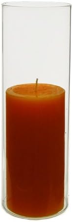 CYS EXCEL 2 PCS (H:14" D:6") Open Ended Glass Hurricane Candleholder Tube Shade | Open Flame Candle Chimney Tube Cover | Bottomless Cylinder - Image 3