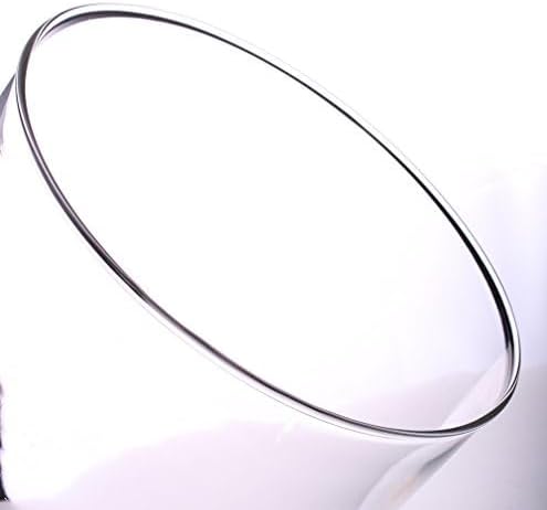 Glass Cloche Bell Jar Display Dome 5.6x7 Inch, Clear High Borosilicate Glass Bell Jar with Black Wooden Base, Dustproof Display Case for Plants Candles Jewelry Home Wedding Decor