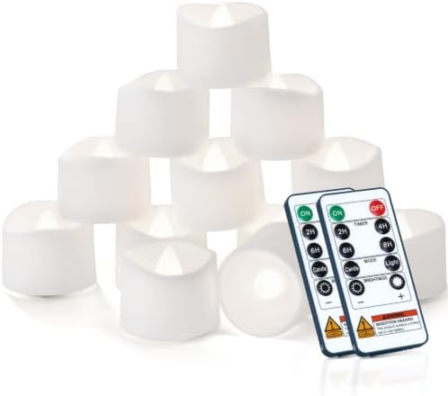Homemory 24-Pack Remote Flameless LED Battery Tea Light Candles, 400+Hrs by Homemory
