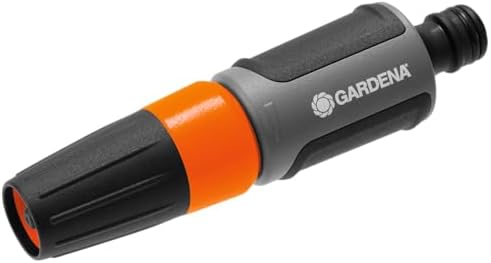GARDENA Cleaning Nozzle: Water nozzle with infinitely adjustable jet, for cleaning and spraying, water stop, frost protection, packaged (18300-20) by Unknown