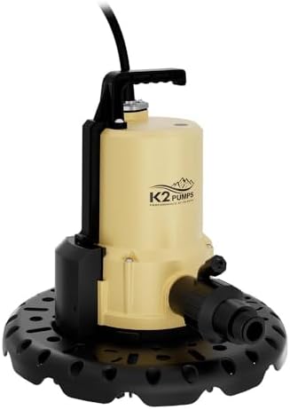 K2 Pumps UTA02502APK 1/4 HP Automatic Pool Cover Pump