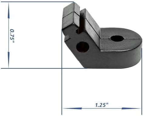 Replacement Rubber Pump Foot for High-Flo Sprayer Pump, Sprayer Parts 5095202 (Pack of 4)