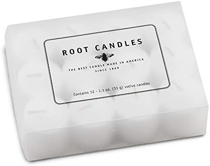 Root Candles Fragrance Free Votive Candles Premium 10-Hour Votives Handcrafted Beeswax Blend Candle, 12-Count, Unscented - Image 2