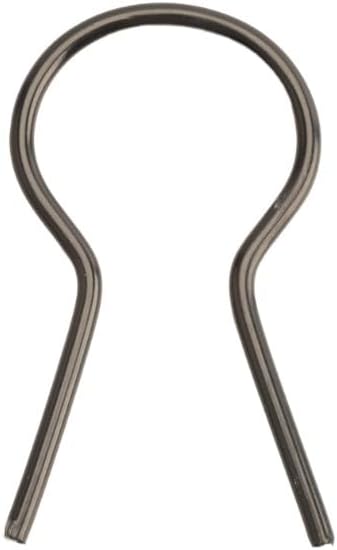 EZ Twist 1 3/8" OD x 8 Gauge Preformed Steel Tie Wire - Fence Ties - 100 Pack (Black Vinyl Coated)