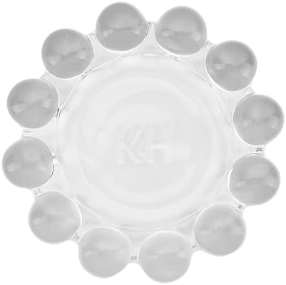 khtumeware Chic Clear Bubble Glass Candle Dish – Modern Clear Glass Candle Holder for Tealights & Diffusers, Decorative Tray for Home & Tabletop Decor（1 Pack） - Image 3