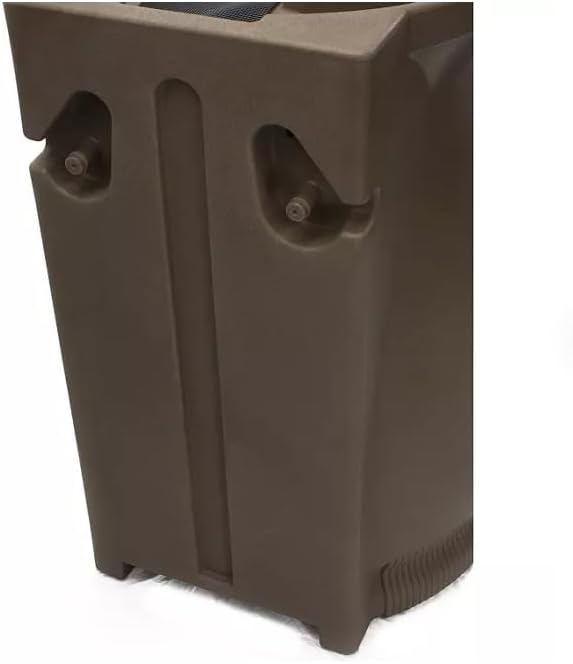 Rain Wizard Decorative Urn Rain Barrel, Durable polyethylene Resin, with Brass Spigot, Flat-Back Design,Perfect for Gardening Any Home (Oak, 65 Gallon)