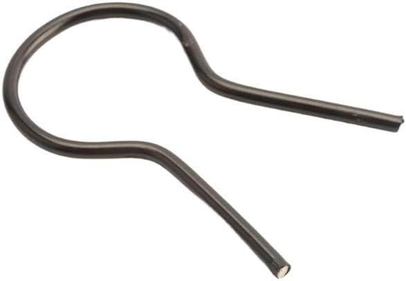 EZ Twist 1 3/8" OD x 8 Gauge Preformed Steel Tie Wire - Fence Ties - 100 Pack (Black Vinyl Coated)
