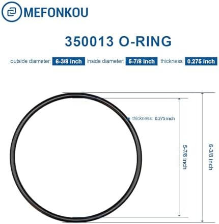 350013 Lid O-Ring for Pentair IntelliFlo/WhisperFlo Challenger Pump Trap and PacFab Pool/Spa Pump, Replacement Models 352600 and 355332 (2/ Pack)