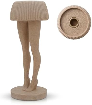 Female Legs Candle Holder for Taper, Jar & Pillar Candles, Brown by ZHAOXIANG
