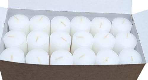 D'light Online 15 Hour Unscented White Emergency And Events Bulk Votive Candles For Wedding Votives, Luminary Candles, Restaurants, Churches, Synagogues, Parties and Decor (Set of 72 - White, 15 Hour) - Image 3