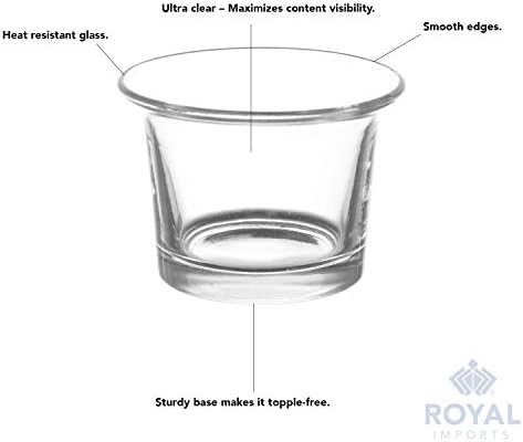 Royal Imports Hanging Oyster Glass Votive Candle Holders 2" Tall, Set of 36 - Image 4