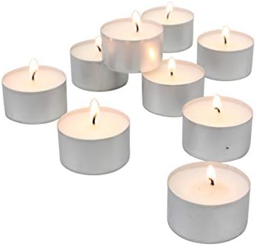 Stonebriar Unscented Long Burning White Tealight Candles, Bulk Pack, 6-7 Hour Burn Time, Smokeless Tealights for Parties, Weddings, Home, 50 Count - Image 3