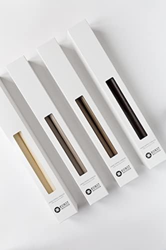 Kunstindustrien® Taper Candles – Set of 4, 13.8" – Made in Denmark, Long Burning Candles 15h, Unscented & Smokeless Candlesticks – Elegant Tall Candles for Weddings, Dinners & Home Decor (Off White) - Image 7