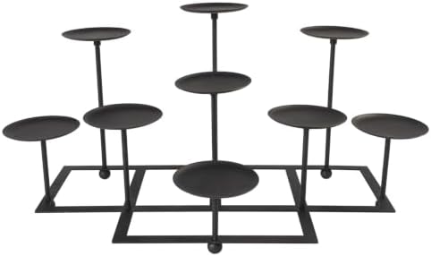Pillar Fireplace Candle Holder for Inside Fireplace, Mantle Decor by flangairy