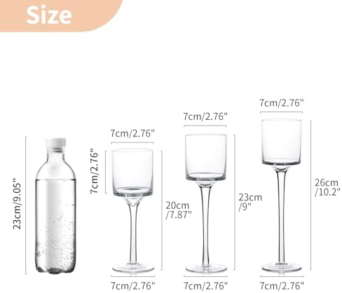 NUPTIO Glass Candle Holders, Set of 30 Stemmed Holders for Floating Candles - Image 3