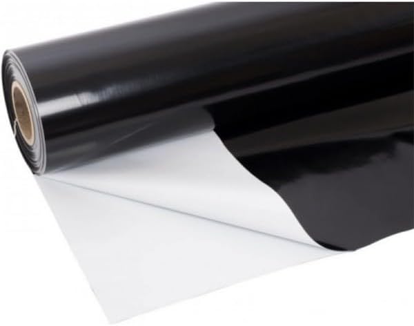 Farm Plastic Supply - Dura-Smooth Hydroponics Plastic Liner 20 mil Black/White - Hydroponic Growing Kit, Hydroponic Liner, Hydroponics, Hydroponic Growing, Pond Liner, Durasmooth (6' x 100')