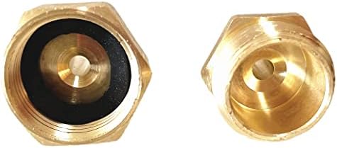 Lead-Free Brass Winterize Blow Out Adapter for Sprinkler Systems Air Compressor Quick Connect 1/4" Quick Connect Plug to GHT 3/4" Garden Hose Fitting for RV, Travel Trailer, Boat & Camper - Image 2