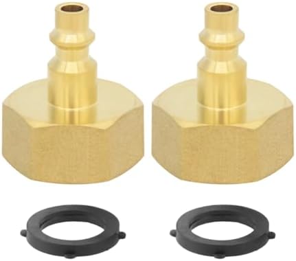 Hooshing 2PCS Winterize Blowout Adapter 1/4"Quick Connect to 3/4"GHT Female by Hooshing