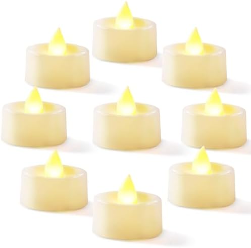 Homemory 24-Pack Flameless Tea Lights Candles Battery Operated, 200+ Hours by Homemory