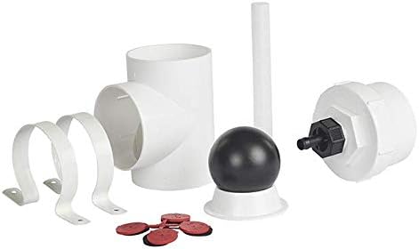 Rain Harvesting First Flush Downspout Diverter Kit, 3" Round Pipes
